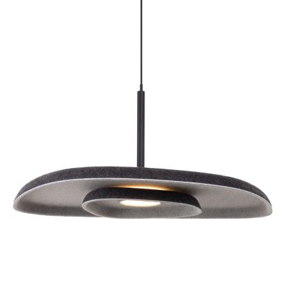 MAXLIGHT P0560 - LED Lustra ar auklu DEUX LED/5W/230V melna