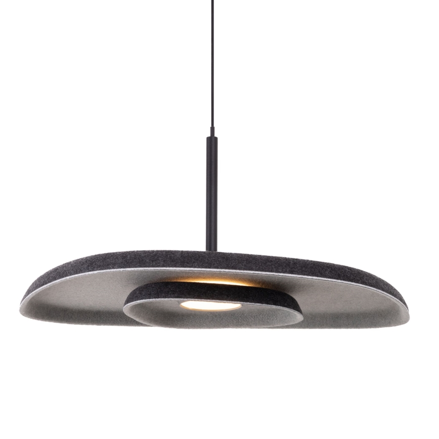 MAXLIGHT P0560 - LED Lustra ar auklu DEUX LED/5W/230V melna