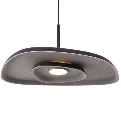 MAXLIGHT P0560 - LED Lustra ar auklu DEUX LED/5W/230V melna