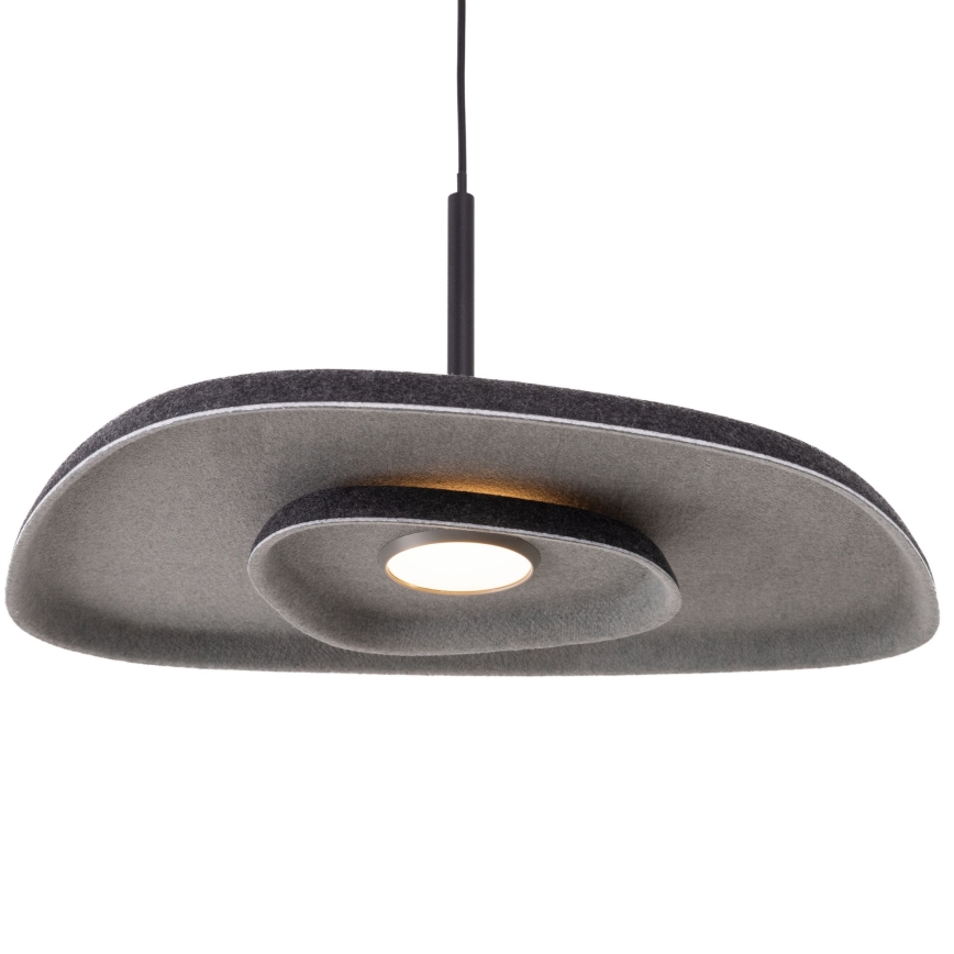 MAXLIGHT P0560 - LED Lustra ar auklu DEUX LED/5W/230V melna