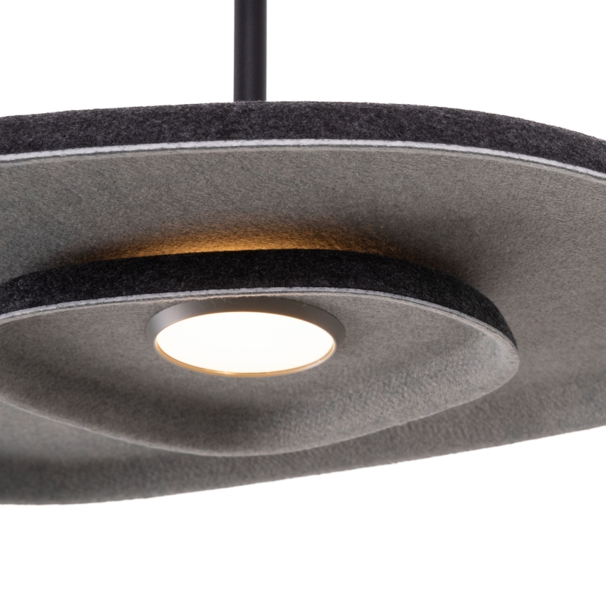 MAXLIGHT P0560 - LED Lustra ar auklu DEUX LED/5W/230V melna