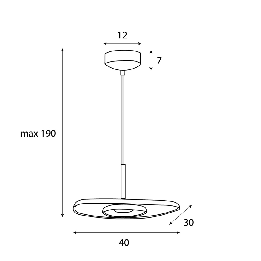 MAXLIGHT P0561 - LED Lustra ar auklu DEUX LED/5W/230V bēša/pelēka