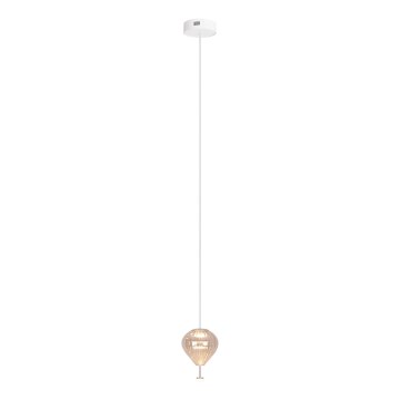 MAXLIGHT P0575 - LED Lustra ar auklu PALLONCINI 2xLED/3W/230V d. 12 cm bēša