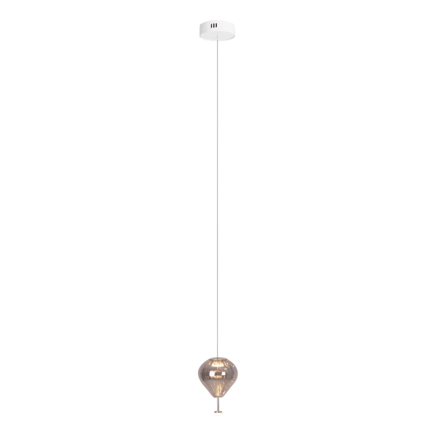 MAXLIGHT P0576 - LED Lustra ar auklu PALLONCINI 2xLED/3W/230V d. 12 cm dūmakains
