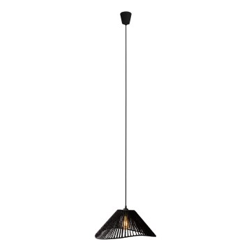 MAXLIGHT P0579 - Lustra ar auklu AMALFI 1xE27/15W/230V d. 45 cm melna