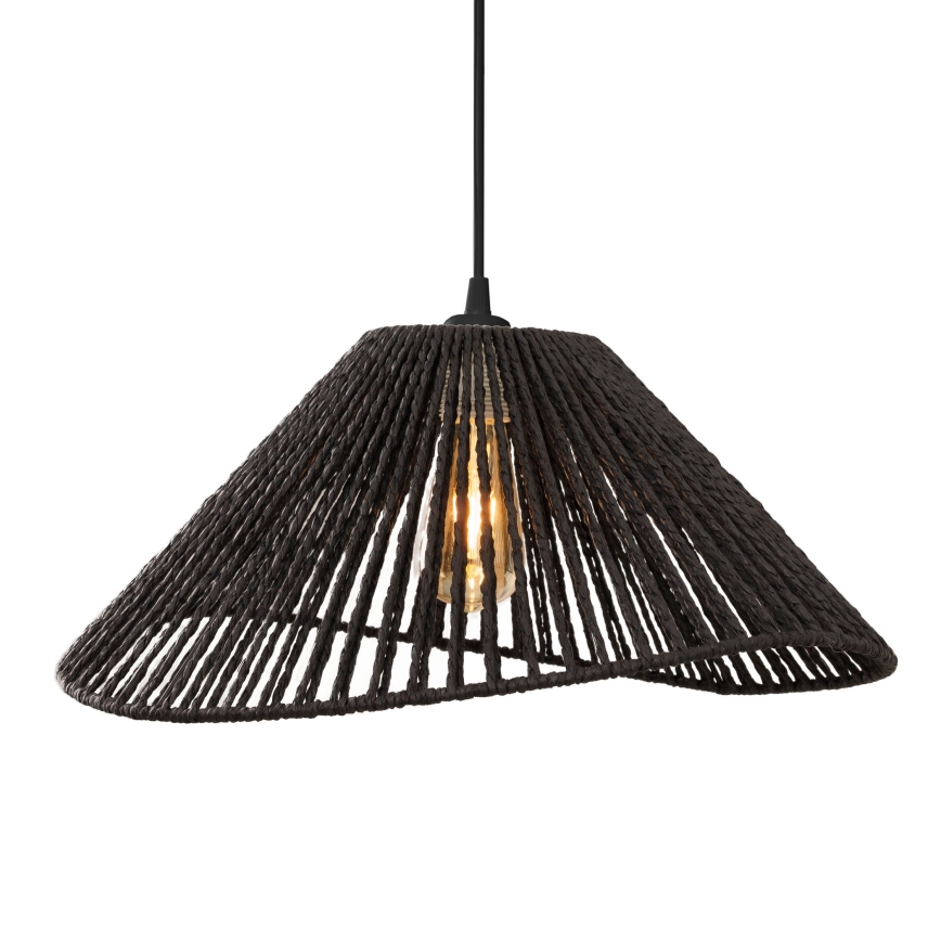 MAXLIGHT P0579 - Lustra ar auklu AMALFI 1xE27/15W/230V d. 45 cm melna