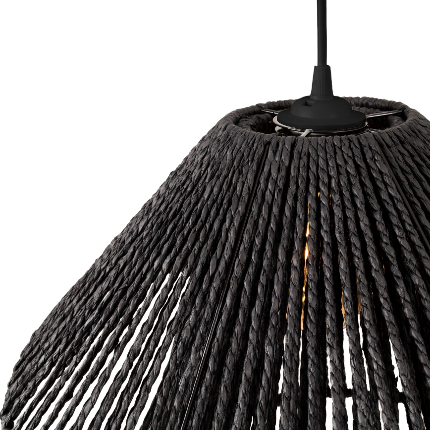 MAXLIGHT P0580 - Lustra ar auklu AMALFI 1xE27/15W/230V d. 45 cm melna