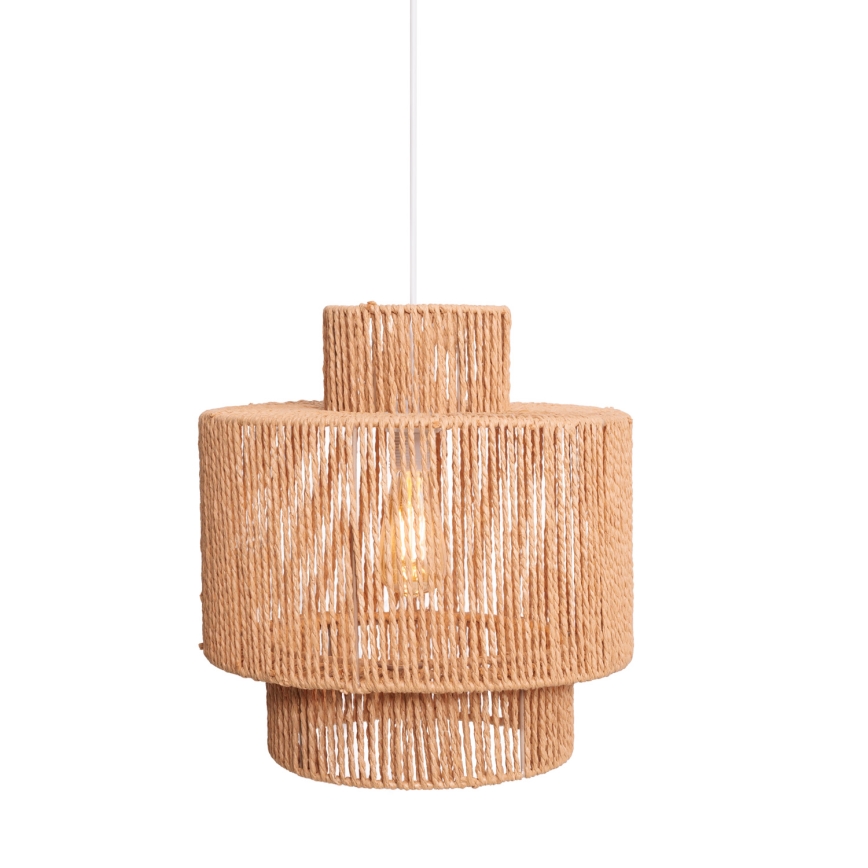 MAXLIGHT P0586 - Lustra ar auklu LABRIZ 1xE27/15W/230V d. 35 cm bēša