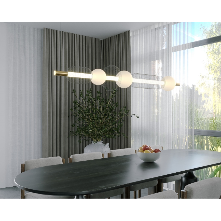 MAXLIGHT P0593 - LED Lustra ar auklu BORA LED/29W/230V balta/melna