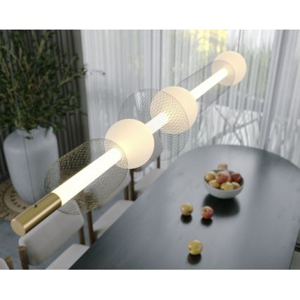 MAXLIGHT P0593 - LED Lustra ar auklu BORA LED/29W/230V balta/melna