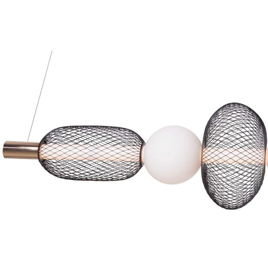 MAXLIGHT P0593 - LED Lustra ar auklu BORA LED/29W/230V balta/melna