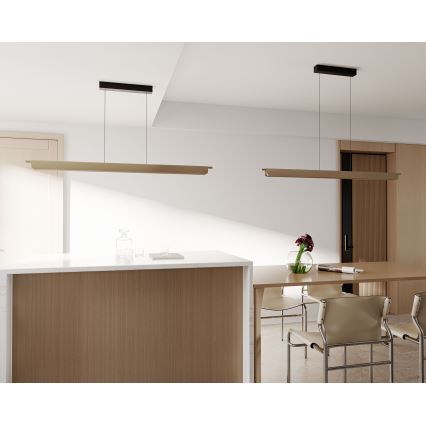 MAXLIGHT P0596 - LED dimmējama pakaramā lampa uz kabeļa JO-JO LED/40W/230V 2700/4500/5500K zelta