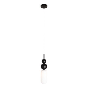MAXLIGHT P0641 - Pakaramā lampa ar vadu NOVA 1xG9/12W/230V Ø 12 cm melna