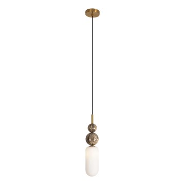 MAXLIGHT P0642 - Pakaramā lustra NOVA uz stieples 1xG9/12W/230V Ø 12 cm, zelta krāsā