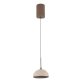 MAXLIGHT P0666 - Piekaramā lampa uz troses CUCCINA LED/57W/230V Ø 15 cm bēša