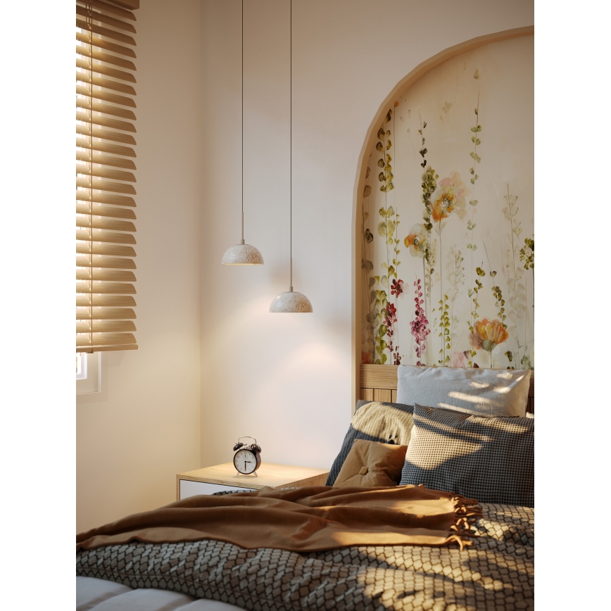 MAXLIGHT P0666 - Piekaramā lampa uz troses CUCCINA LED/57W/230V Ø 15 cm bēša