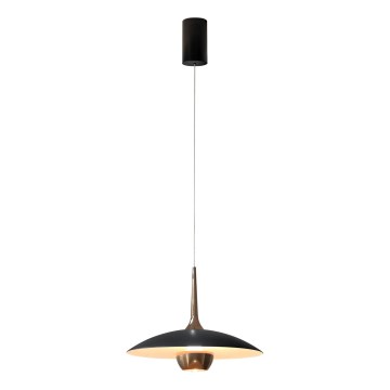 MAXLIGHT P0676 - LED lustra uz kabeļa MANUKA LED/12W/230V Ø 28 cm zelta/melna