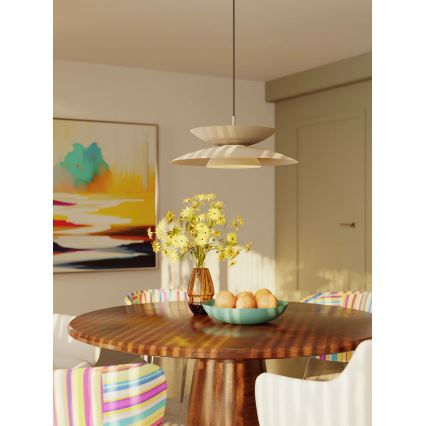 MAXLIGHT P0698 - LED lustra uz kabeļa MAYUMI LED/12W/230V diam. 50 cm CRI 96 bēša
