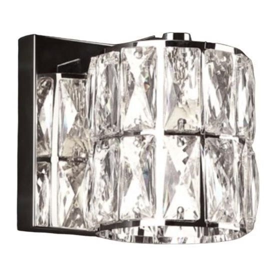 MAXLIGHT W0205 - Sienas lampa DIAMANTE 1xG9/42W/230V spīdīgi hromēts