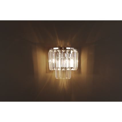 MAXLIGHT W0209 - Sienas lampa MONACO 2xG9/40W/230V spīdīgi hromēts
