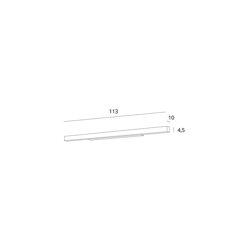 MAXLIGHT W0265 - LED Aptumšojams vannas istabas spoguļa apgaismojums LINEAR LED/36W/230V 113,5 cm IP44 balta