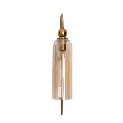 MAXLIGHT W0332 - Sienas lampa CAMPANILA 1xE27/40W/230V misiņš/bēša