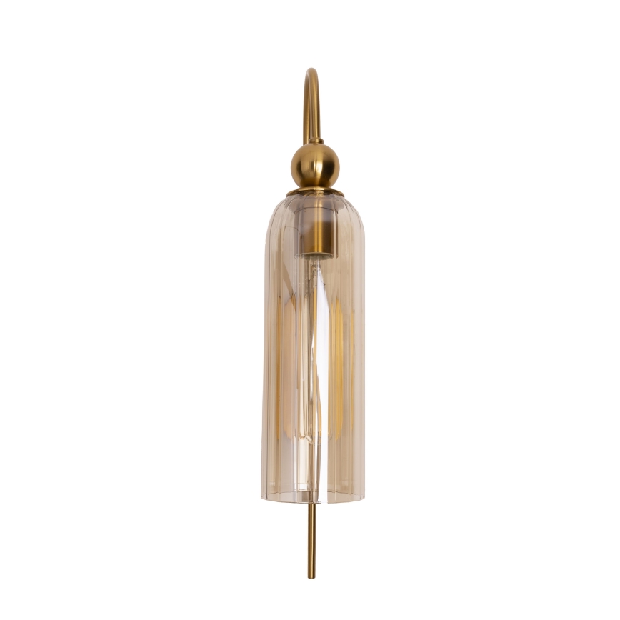 MAXLIGHT W0332 - Sienas lampa CAMPANILA 1xE27/40W/230V misiņš/bēša
