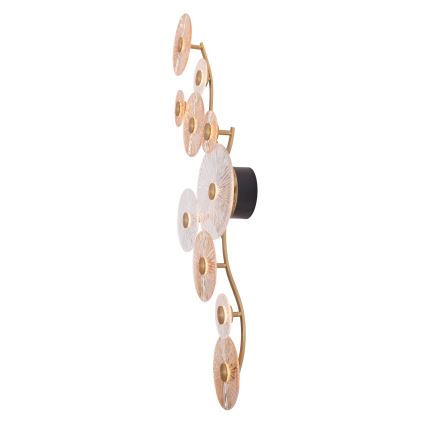 MAXLIGHT W0354 - LED Sienas lampa ALLURE 10xLED/4,3W/230V zelta