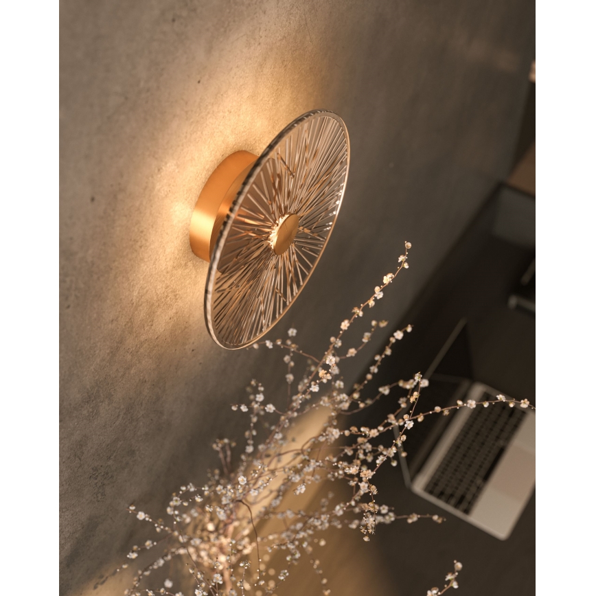 MAXLIGHT W0355 - LED Sienas lampa ALLURE LED/5W/230V d. 28 cm zelta
