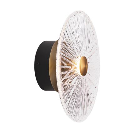 MAXLIGHT W0356 - LED Sienas lampa ALLURE LED/5W/230V d. 28 cm zelta/caurspīdīga