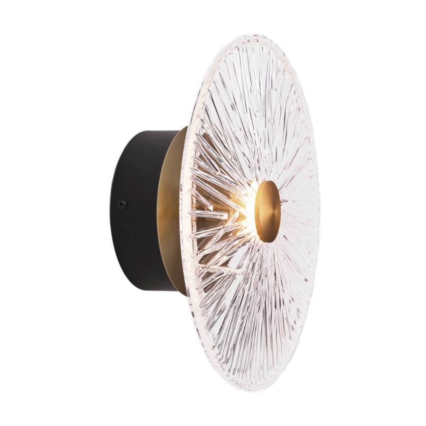 MAXLIGHT W0356 - LED Sienas lampa ALLURE LED/5W/230V d. 28 cm zelta/caurspīdīga