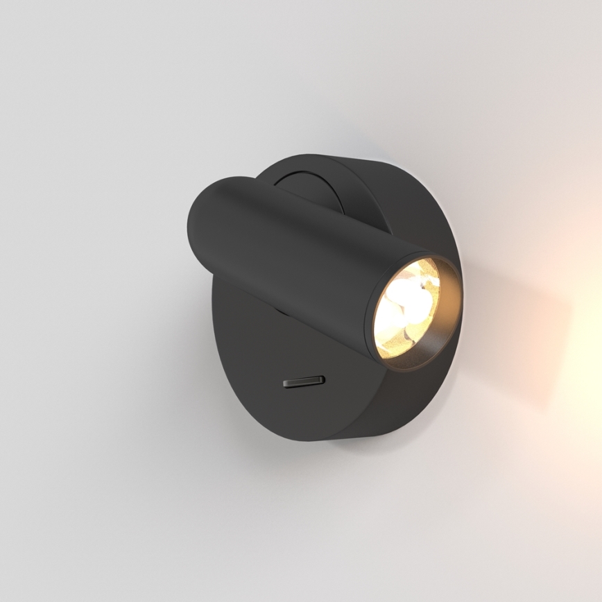Maytoni C038WL-L3B3K - LED Sienas lampa MIRAX LED/3W/230V 3000K melna