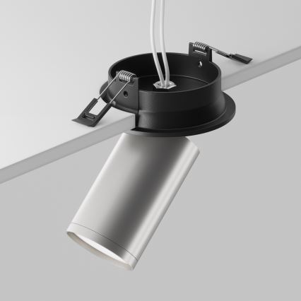 Maytoni C048CL-U-1BS - Iegremdējams starmetis FOCUS 1xGU10/10W/230V matēts hroms