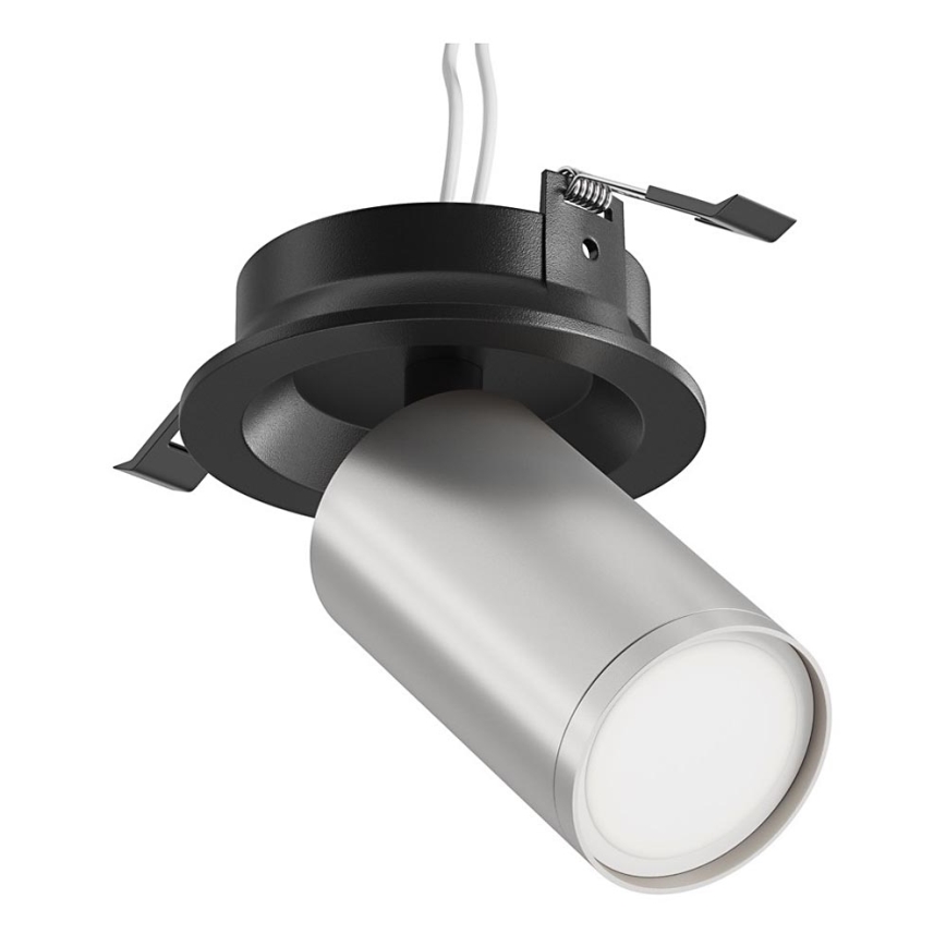 Maytoni C048CL-U-1BS - Iegremdējams starmetis FOCUS 1xGU10/10W/230V matēts hroms
