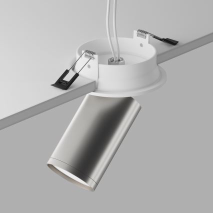Maytoni C048CL-U-1WS - Iegremdējams starmetis FOCUS 1xGU10/10W/230V spīdīgi hromēts