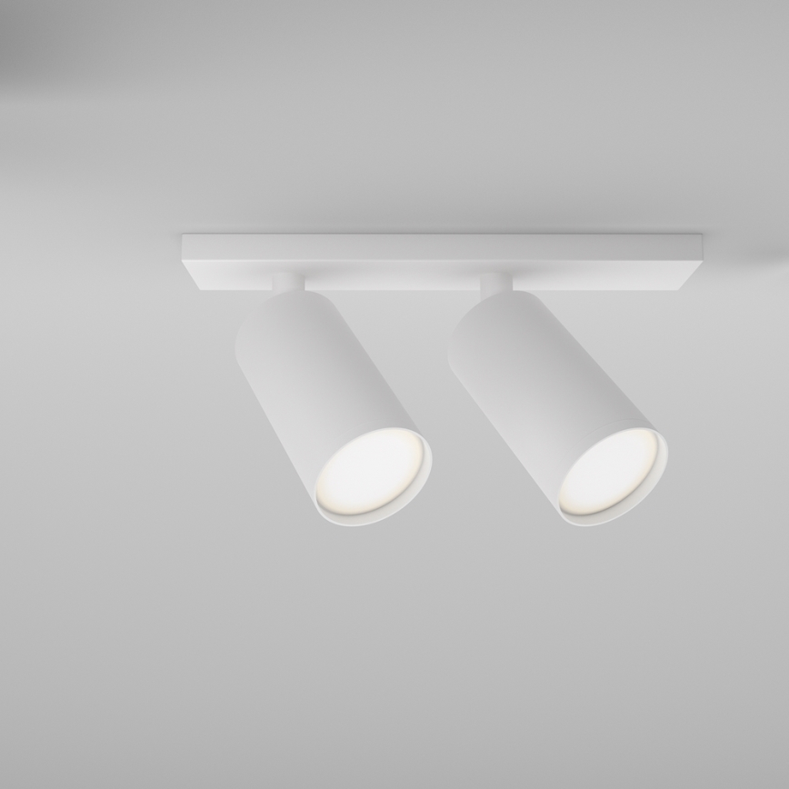 Maytoni C051CL-U-2W - Virziena gaismeklis FOCUS 2xGU10/10W/230V balts