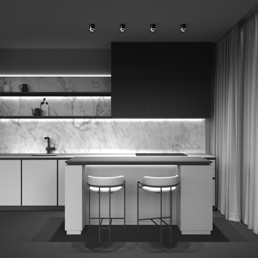 Maytoni C085CL-9W3K-B - LED Starmetis ORLO LED/9W/230V CRI 90 3000K melna