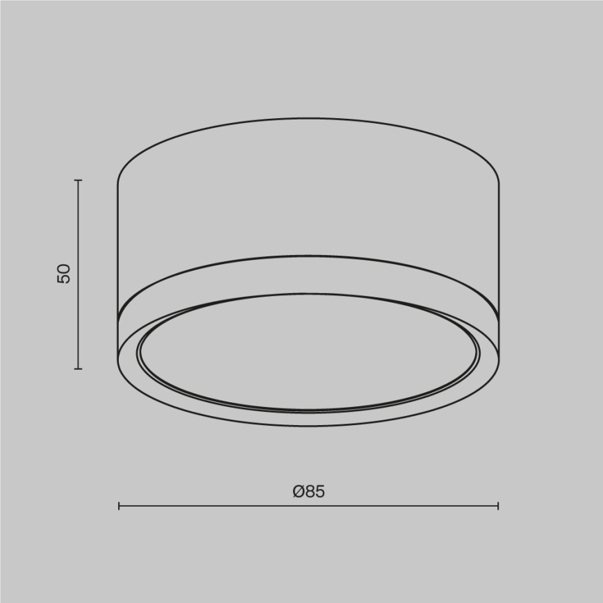 Maytoni C086CL-GX53-SRD-W - Starmetis HOOP 1xGX53/15W/230V 8,5 cm balta