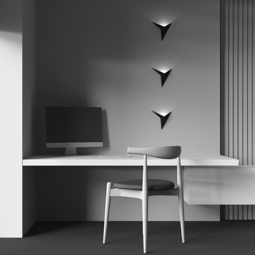 Maytoni C808WL-L3B - LED Sienas lampa TRAME LED/3W/230V melna