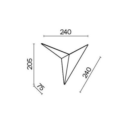 Maytoni C808WL-L3B - LED Sienas lampa TRAME LED/3W/230V melna