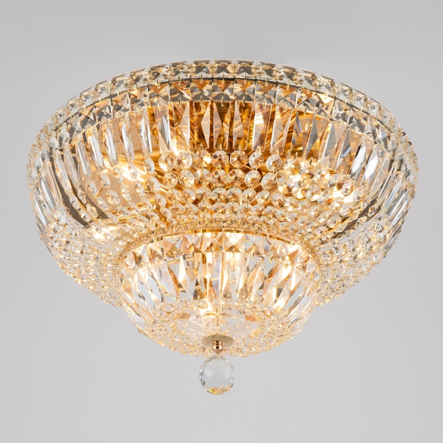 Maytoni DIA100-CL-12-G - Griestu lampa BASFOR 12xE14/60W/230V zelta