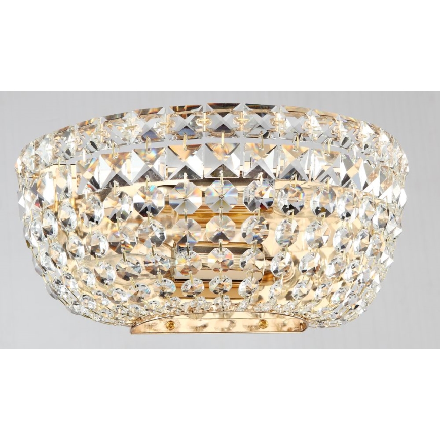 Maytoni DIA100-WL-02-G - Sienas lampa BASFOR 2xE14/60W/230V zelta