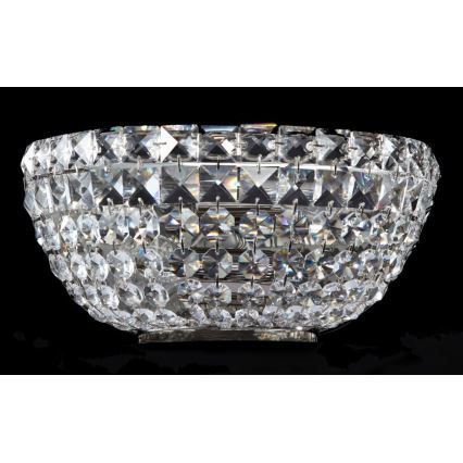 Maytoni DIA100-WL-02-N - Sienas lampa BASFOR 2xE14/60W/230V matēts hroms