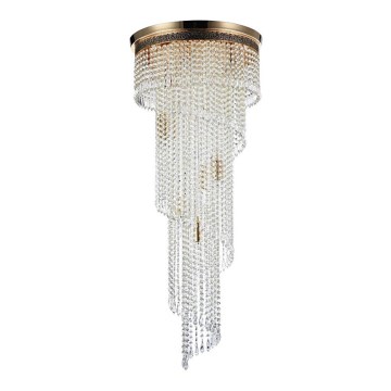 Maytoni DIA522-CL-12-G - Griestu lampa CASCADE 12xE14/60W/230V