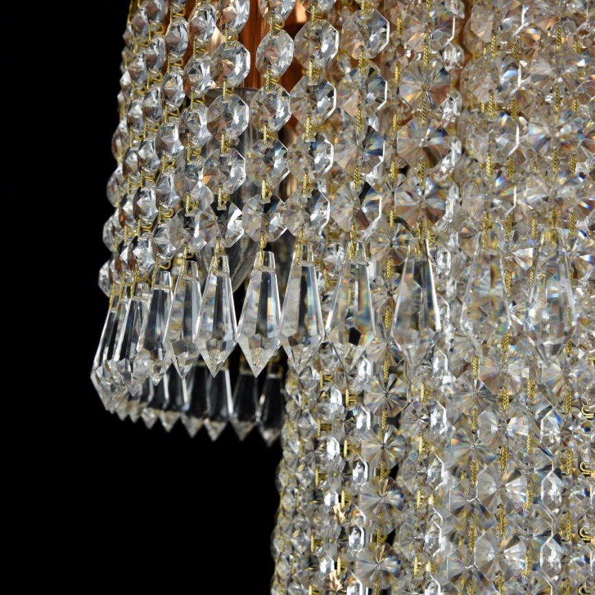 Maytoni DIA522-CL-12-G - Griestu lampa CASCADE 12xE14/60W/230V