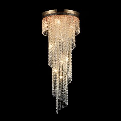 Maytoni DIA522-CL-12-G - Griestu lampa CASCADE 12xE14/60W/230V