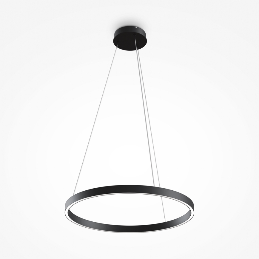 MOD058PL-L32B4K - LED Lustra ar auklu RIM LED/37W/230V 4000K d. 60 cm melna