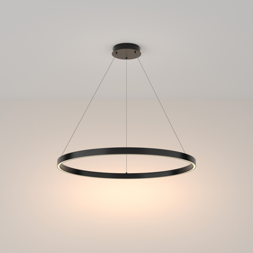 Maytoni MOD058PL-L42B3K - LED Lustra ar auklu RIM LED/51W/230V 3000K d. 80 cm melna
