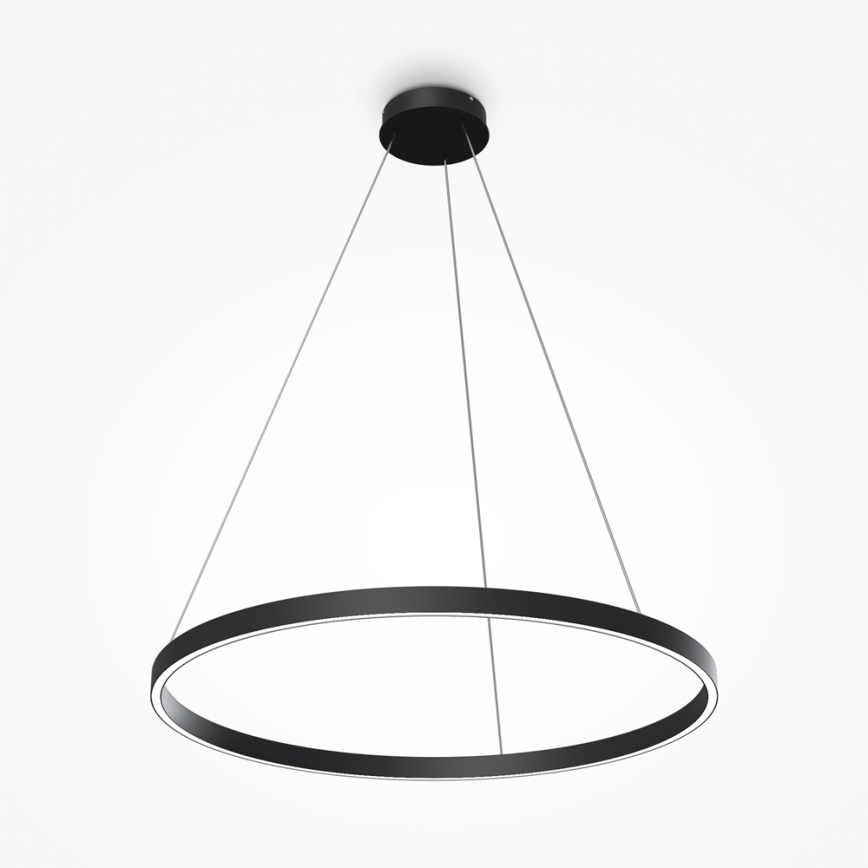 Maytoni MOD058PL-L42B4K - LED Lustra ar auklu RIM LED/51W/230V 4000K d. 80 cm melna