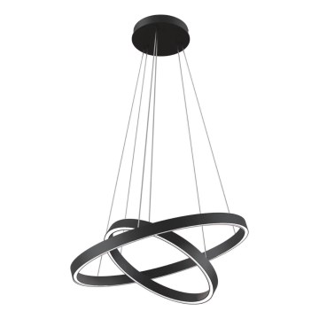 Maytoni MOD058PL-L55B3K - LED Lustra ar auklu RIM LED/61W/230V 3000K d. 60 cm melna